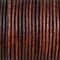 Real/Genuine Round Leather String Cord for Necklace, Bracelets, Jewellery, Braiding (2mm, Antique Brown Distressed)